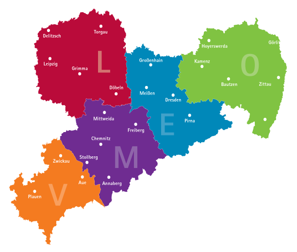 Sachsens Regionen